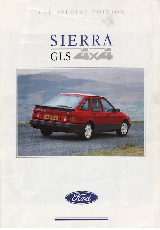 Ford Sierra GLS 4x4 Brochure Cover